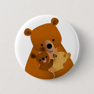 Knopf-Abzeichen Mutter Bear Button