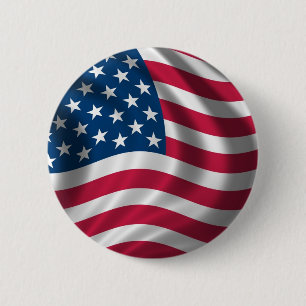 Knopf-Abzeichenknöpfe der amerikanischen Flagge Button