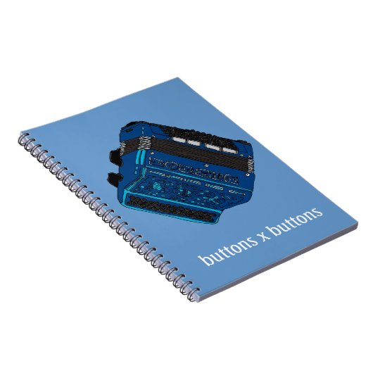 Knopf-Akkordeon-Anmerkung Notizblock (Rechte Seite)