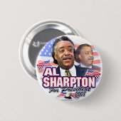 Knopf Al Sharptons 08 Button (Vorne & Hinten)