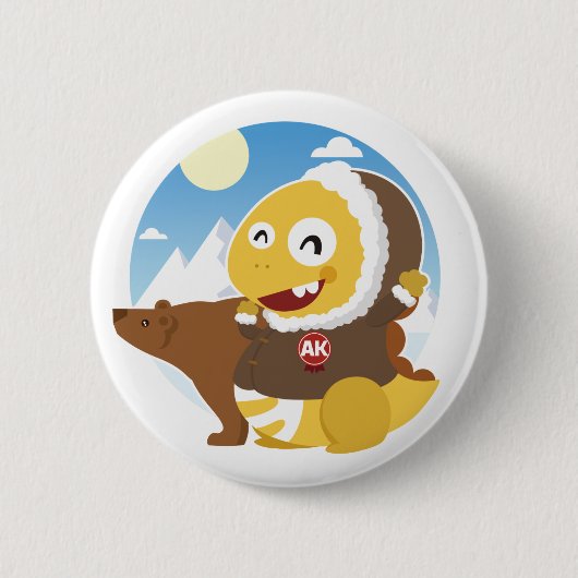 Knopf Alaskas VIPKID Button (Vorderseite)