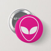Knopf Alien Button, Geek Button (Vorne & Hinten)