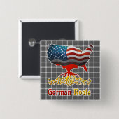 Knopf "American German Roots" Button (Vorne & Hinten)
