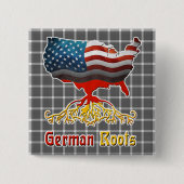 Knopf "American German Roots" Button (Vorderseite)