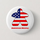 Knopf "American Meeple" Button (Vorderseite)