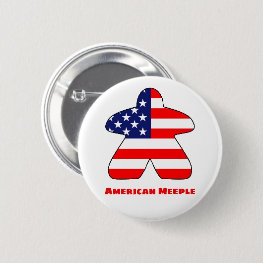 Knopf "American Meeple" Button (Vorne & Hinten)