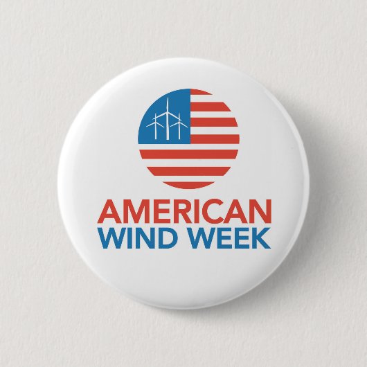 Knopf - amerikanische Wind-Woche Button (Vorderseite)