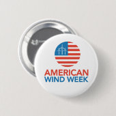 Knopf - amerikanische Wind-Woche Button (Vorne & Hinten)