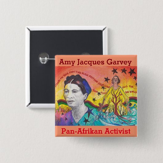 Knopf Amy-Jacques Garvey Button (Vorne & Hinten)