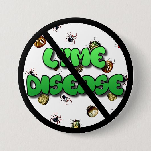Knopf "Anti Lyme Disease Awareness Ribbons" Button (Vorderseite)