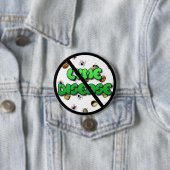 Knopf "Anti Lyme Disease Awareness Ribbons" Button (Beispiel)