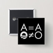 Knopf Anti-Obama Objectivist Button (Vorne & Hinten)