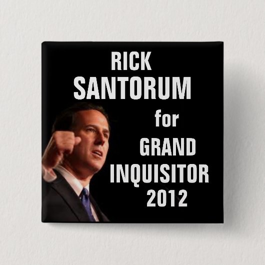 Knopf Anti-RIck Santorum Button (Vorderseite)