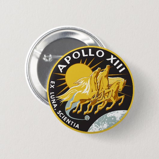 Knopf Apollo 13 Button (Vorne & Hinten)