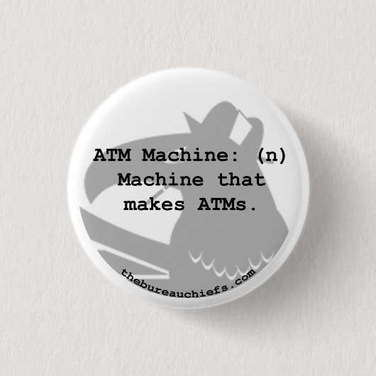 Knopf ATM-Maschinen-1,25" Button (Vorderseite)