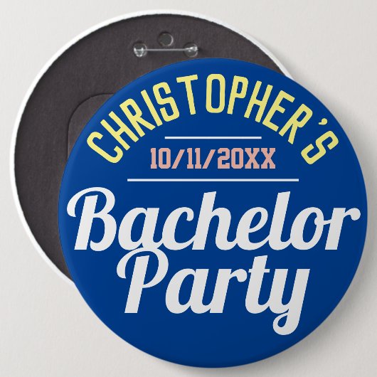 Knopf Bachelor Button (Vorne & Hinten)