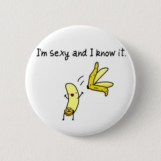 Knopf, Banane, Weihnachten Button (Vorderseite)