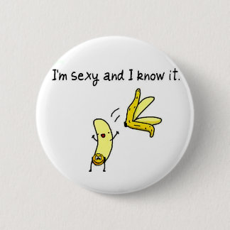 Knopf, Banane, Weihnachten Button