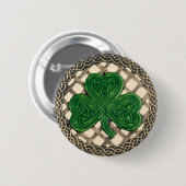 Knopf Beige für Kleeblatt- und Keltenknochen Button (Vorne & Hinten)