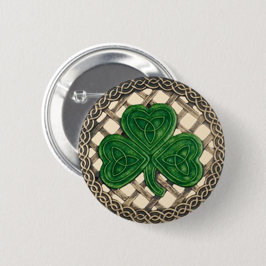 Knopf Beige für Kleeblatt- und Keltenknochen Button (Vorne & Hinten)