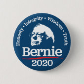Knopf Bernie 2020 Button (Vorderseite)