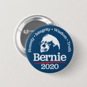 Knopf Bernie 2020 Button (Vorne & Hinten)
