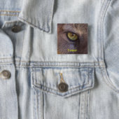 Knopf "Big Cat Cougar Eye Wildlife Lovers" Button (Beispiel)