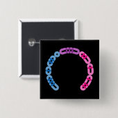 Knopf "Bisexueller Morcocode" Button (Vorne & Hinten)