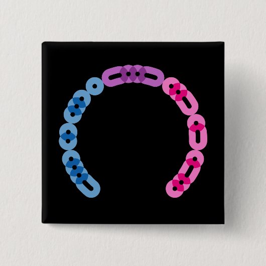 Knopf "Bisexueller Morcocode" Button (Vorderseite)