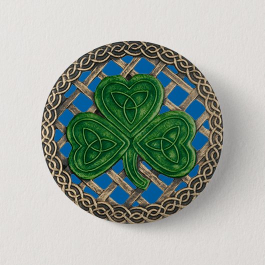 Knopf Blau für Kleeblatt- und Keltenknochen Button (Vorderseite)
