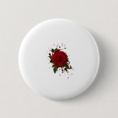 Knopf-Blumendesign Button (Vorderseite)