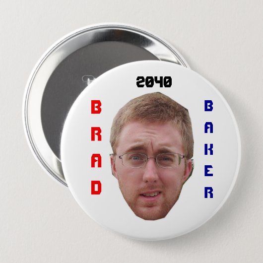 Knopf Brad-Bäcker-2040 Button (Vorne & Hinten)