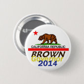 Knopf BROWN-Gouverneur-2014 Button (Vorne & Hinten)