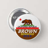 Knopf BROWN-Gouverneur-2014 Button (Vorne & Hinten)