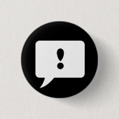 "!" Knopf Button (Vorderseite)