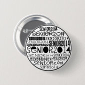 Knopf-Button des Senior-2014 Button (Vorne & Hinten)