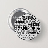 Knopf-Button des Senior-2016 Button (Vorne & Hinten)