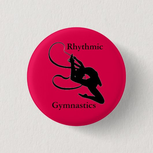 Knopf-Button "Gymnastgeschenke " der rhythmischen Button (Vorderseite)