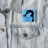 Knopf-Button "Gymnastgeschenke " der rhythmischen Button (Beispiel)