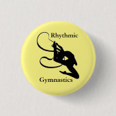 Knopf-Button "Gymnastgeschenke " der rhythmischen Button (Vorderseite)