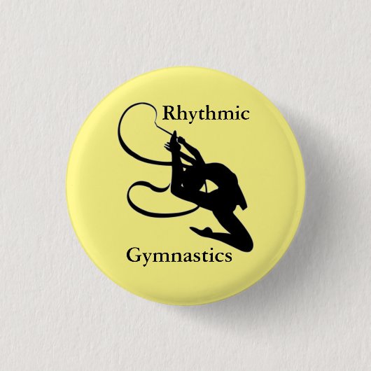 Knopf-Button "Gymnastgeschenke " der rhythmischen Button (Vorderseite)