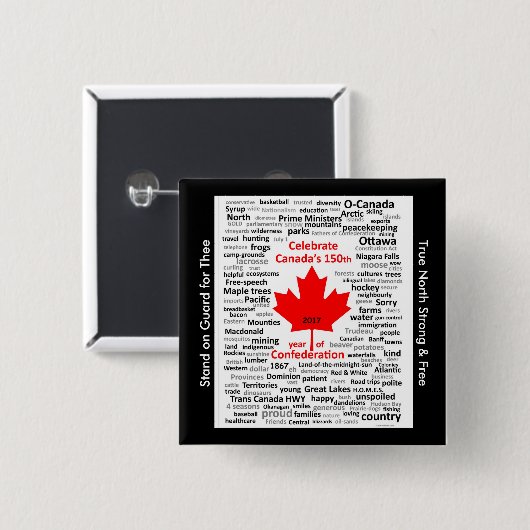 Knopf Canada150 Button (Vorne & Hinten)