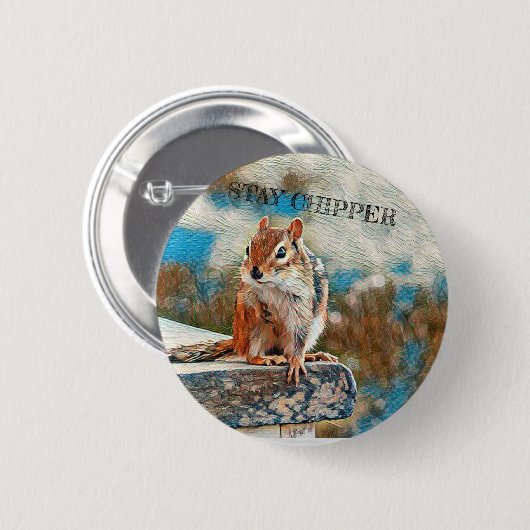Knopf Chipmunk Button (Vorne & Hinten)