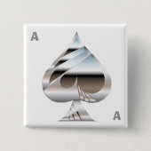 Knopf "Chrome Ace" Button (Vorderseite)