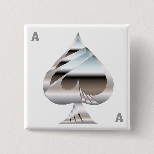 Knopf "Chrome Ace" Button (Vorderseite)