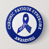 Knopf "Chronic Fatigue Syndrome Awareness Ribbon" Button (Vorderseite)