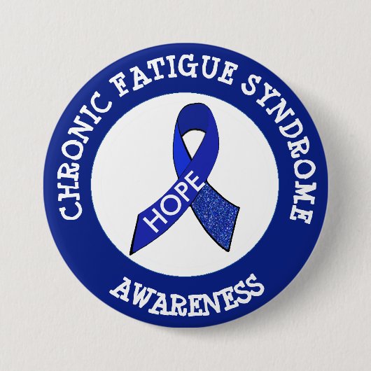 Knopf "Chronic Fatigue Syndrome Awareness Ribbon" Button (Vorderseite)