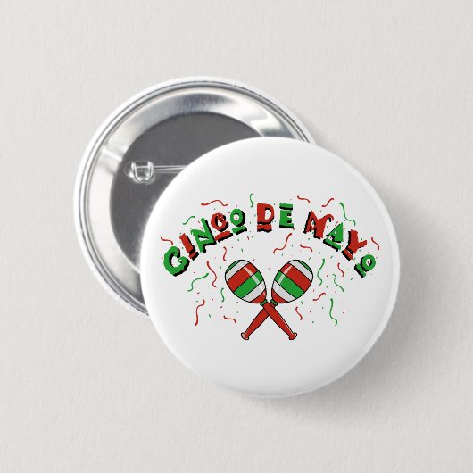 Knopf Cinco Des Mayo Button (Vorne & Hinten)