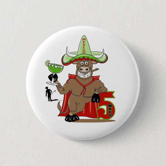 Knopf Cinco Des Mayo Button (Vorderseite)