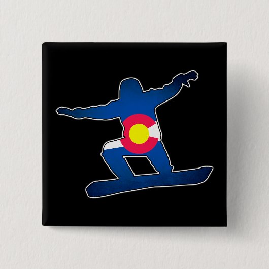 Knopf Colorado-Flagge Button (Vorderseite)